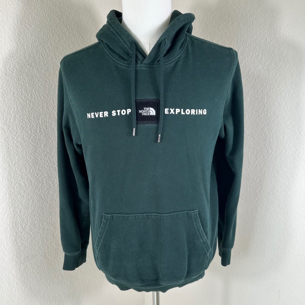 The North Face Hoodie Mens S Green Never Stop Exploring Gorpcore Outdoor